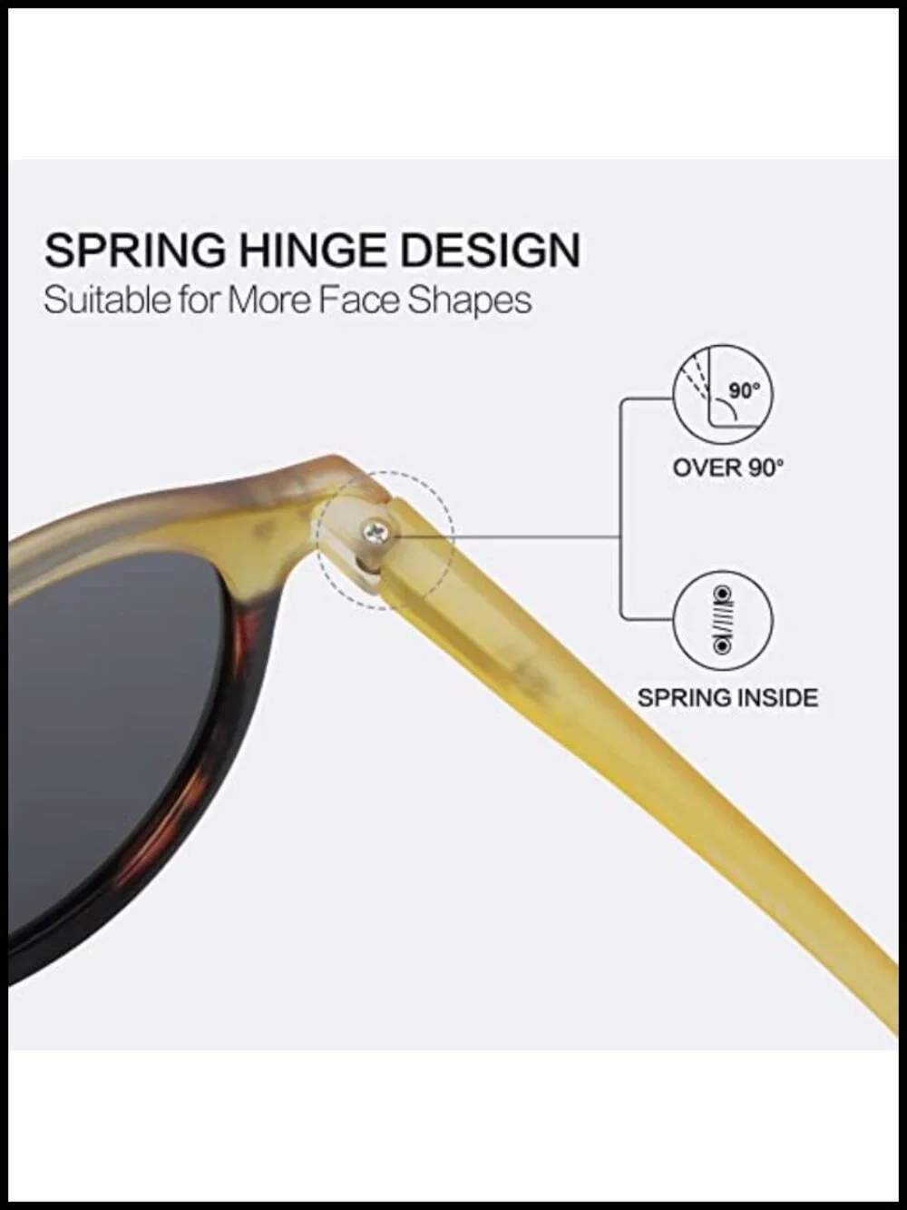Polarized Round Sunglasses for Men Women Retro Classic TAC Lens